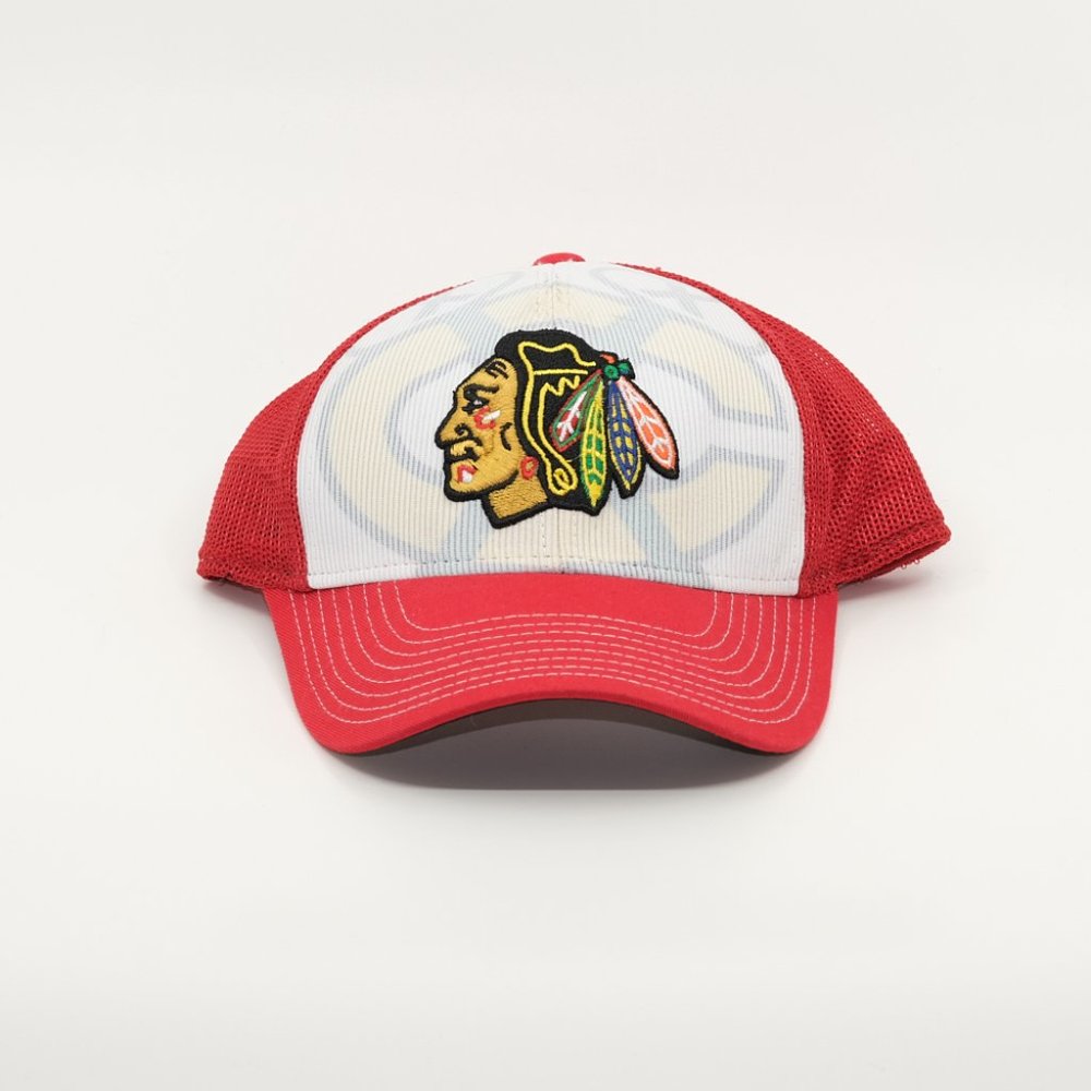 Reebok Chicago Blackhawks Red White L/XL Hat
